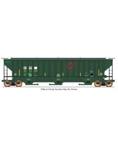 InterMountain 653124-06, N Scale 4750 Cu. Ft. Rib-Sided 3-Bay Covered Hopper, RCPE Patch Ex-C&NW #181939