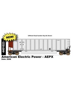 InterMountain 4401023-01, HO Scale 14 Panel Coalporter®, American Electric Power APEX #7559