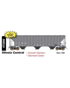Intermountain 472260-02, HO 4785 PS2-CD Covered Hopper, Late End Frame Version, Illinois Central #769413