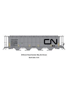 InterMountain 45141-01, HO Scale NSC 59ft Cylindrical Covered Hopper w Trough Hatch, Canadian National #382060
