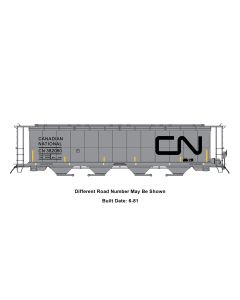 InterMountain 65141-01, N Scale NSC 59ft Cylindrical Covered Hopper w Trough Hatch, Canadian National #382060