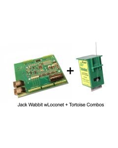 DCC Specialties Jack Wabbit™ with LocoNet, for Tortoise™ Combo, 4 Pack