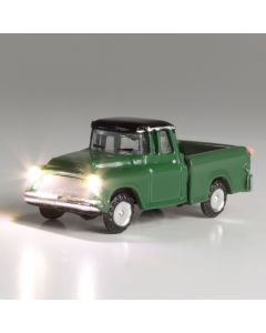 Woodland Scenics JP5610 Green Pickup - Just Plug(R) Lighted Vehicle -- Green
