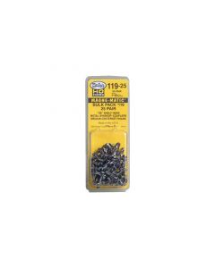 Kadee #119-25 HO Scale Bulk Pack - #119 SE Scale Head Shelf Whisker Metal Coupler - Medium (9/32") Centerset Shank (25 Pair)