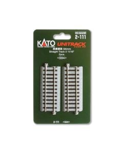 Kato HO 2-111 Unitrack Straight Section, 3-11/16" 94mm