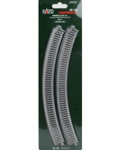 Kato 20-132, N Unitrack Curved Section, 13 3/4" 348mm, 45 Degrees, 4 Pieces