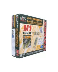 Kato 20-852, M1 N Scale Basic Oval Unitrack Starter Set With Kato SX Power Pack