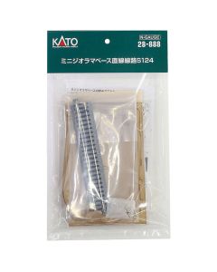 Kato 28-888, N Scale Unitrack Mini-Diorama Kit, Straight Track, 4-7/8 in, Shown in Packaging