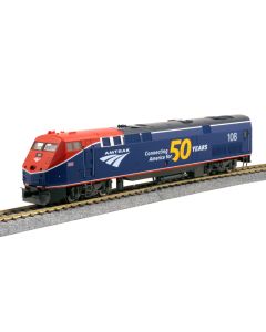 KATO 37-6114-LS, HO GE P42, ESU LokSound DCC, Amtrak Phase I #161 w/50th Anniversary Logo