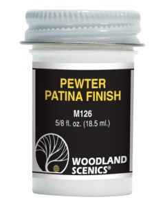 Woodland Scenics M126 Pewter Patina Finish -- 7/8oz 25.9mL