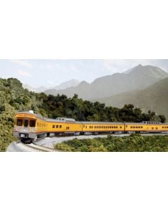 KATO 106-086-1, N Scale Union Pacific Excursion Train, 7 Car Set, With Interior Lighting