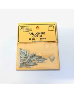Micro Engineering 26-083, HO Scale Code 83 Nickel Silver Rail Joiners, Pack of 50