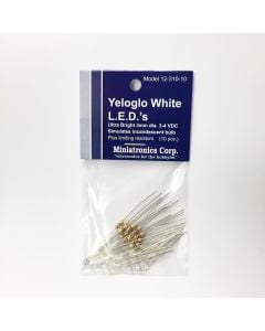 Miniatronics 12-310-10, 3MM YELOGLO LED, 10-pack