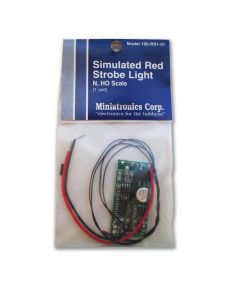 Miniatronics 100-RS1-01 Simulated Strobe Light, Red