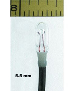 Miniatronics 18-018-10 6V 5.5mm Clear Diameter Bulbs (10pk)