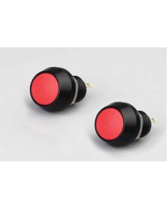 Miniatronics Illuminated Latching Push Button Switch, 33-125-02, Red