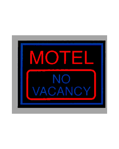 Miniatronics 75-E16-01 HO Animated Sign, "Motel No Vacancy"