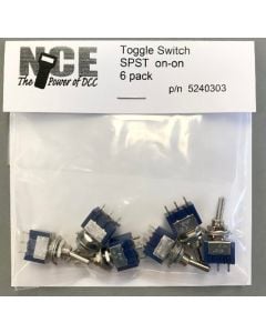 NCE 5240303, Toggle Switch SPST On-On 6-Pack