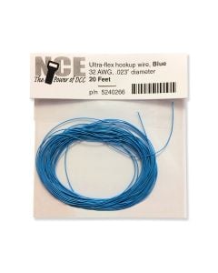 NCE 5240266 Ultraflex Wire, 32 Gauge 20ft, Blue