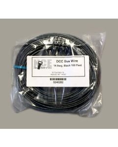 NCE 5240282 DCC Main Bus Wire, 14 Gauge, Black, 100ft