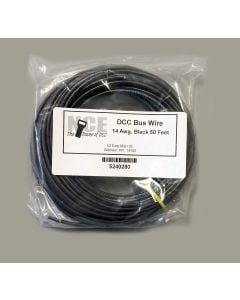NCE 5240280 DCC Main Bus Wire, 14 Gauge, Black, 50ft