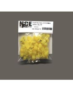 NCE 5240276 Track Bus Taps, 10-12 Gauge, Yellow, 32pk