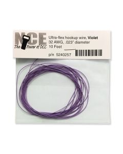 NCE 5240257 Ultraflex Wire, 32 Gauge 10ft, Violet