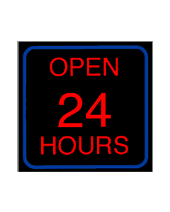 Miniatronics 75-E17-01 HO Animated Sign, "Open 24 Hours"