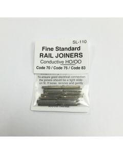 PECO SL-110 Nickel Silver Rail Joiners for Code 70, 75 & 83
