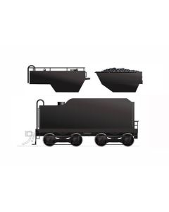 Rapido 602091 HO CPR D10 Style Tender, Painted/Unlettered