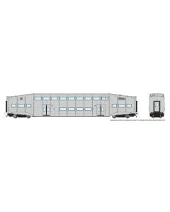 Rapido 146093, HO Scale BiLevel Commuter Car, Undecorated Series II 4 Window Riveted Coach