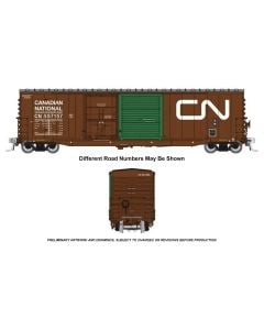 Rapido 173001, HO Scale NSC 5304 Plug & Sliding Door Boxcar, CN As-Delivered With Green Door, 6-Pack #1