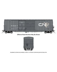 Rapido 173005, HO Scale NSC 5304 Plug & Sliding Door Boxcar, CN North America Gray & White Scheme, #557115