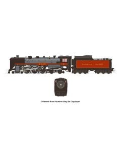 Rapido 601506, HO Scale CPR H1b Hudson 4-6-4, Sound & DCC, Late Walkway, Spans the World, Canadian Pacific #2808