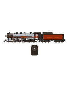 Rapido 601509, HO Scale CPR H1b Hudson 4-6-4, Sound & DCC, Late Walkway With Smoke Deflectors, Spans the World, Canadian Pacific #2815
