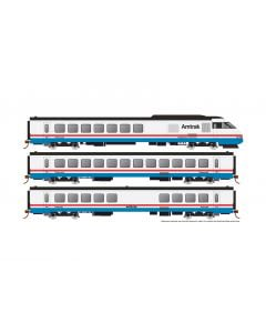 Rapido 025003, HO Scale RTL Turboliner Set 2, Amtrak Phase III Late, Silent Std. DC