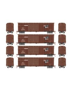 Roundhouse RND1006 HO 50ft PS-1 Double Door Box Car, Rock Island 4-Pack #2