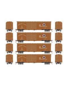 Roundhouse RND1014 HO 50ft PS-1 Double Door Box Car, Northern Pacific 4-Pack #1