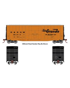 Athearn Roundhouse RND-1315, HO 50ft Waffle High Cube Plug Door Box Car, DRGW #65310