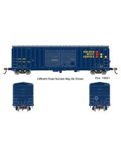 Athearn Roundhouse RND-1362, HO 50ft FMC 5283 Double Door Box Car, Golden West Service #774018