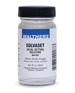 Walthers 904-470 Solvaset Decal Setting Solution, 2oz Bottle