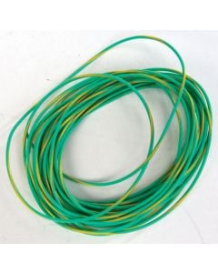 SoundTraxx™ 810147, 30 AWG Ultra-Flexible Wire, 10 ft Roll, Green w Yellow Stripe