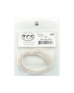 TCS 1087 30 Gauge Wire, 20 ft, White