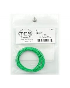 TCS 1200 30 Gauge Wire, 10 ft, Green