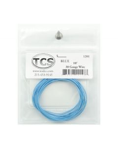 TCS 1201 30 Gauge Wire, 10 ft, Blue