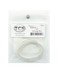 TCS 1204 30 Gauge Wire, 10 ft, White