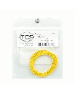 TCS 1211 32 Gauge 10 ft Wire, Yellow
