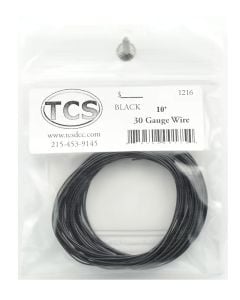 TCS 1216 30 Gauge Wire, 10 ft, Black