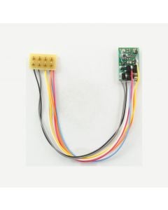 TCS 1386 M1P-3.5 Micro Decoder, 2 Function, 3.5" Harness, 8-Pin Plug