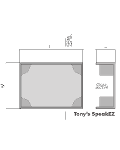 TDS Speaker Enclosure Medium Oval